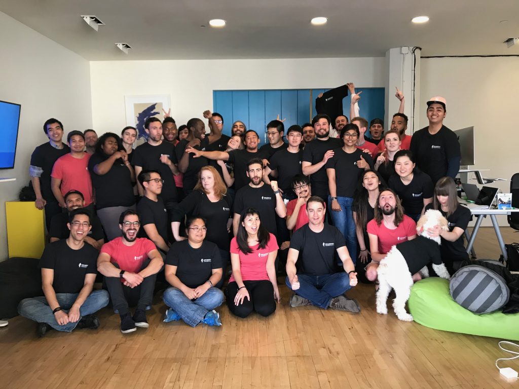 Holberton School students celebrating